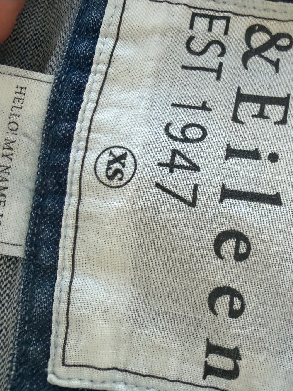 Frank & Eileen Eileen Signature Italian Cotton Denim Button-Down Shirt Size XS - Picture 5 of 7